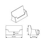 Masaüstü Şeffaf Kartvizitlik - Görsel 2