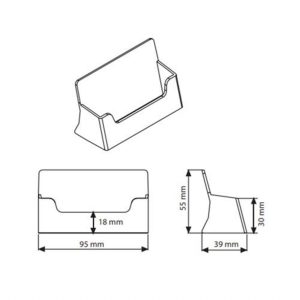 Masaüstü Şeffaf Kartvizitlik - Görsel 2