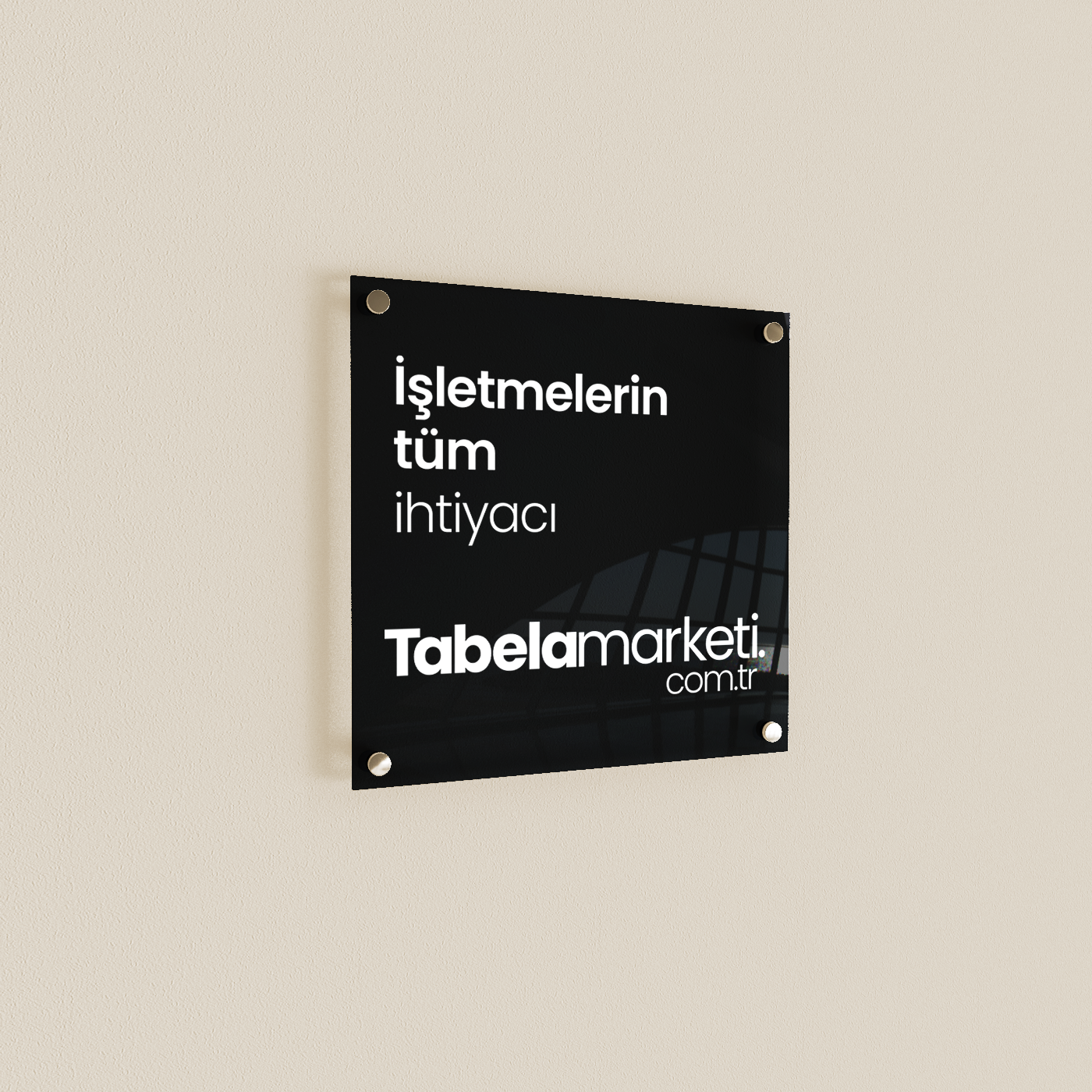 kapi-tabelasi-siyah Siyah Pleksi Kapı Tabelası - Görsel 1