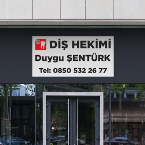 Diş Hekimi Tabelası - Görsel 2