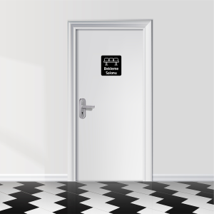 Bekleme Salonu Kapı Levhası - Görsel 2