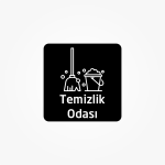 Temizlik Odası Kapı Levhası