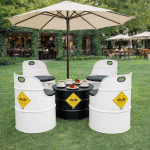 Varil Oturma Grubu 4'lü Takım - Görsel 5