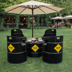 Varil Oturma Grubu 4'lü Takım - Görsel 4