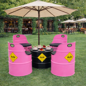 Varil Oturma Grubu 4'lü Takım - Görsel 3