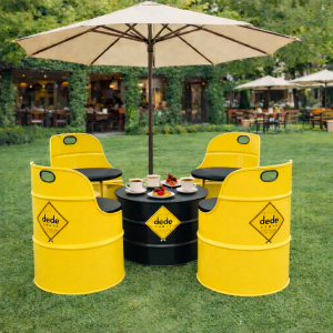 Varil Oturma Grubu 4'lü Takım - Görsel 2